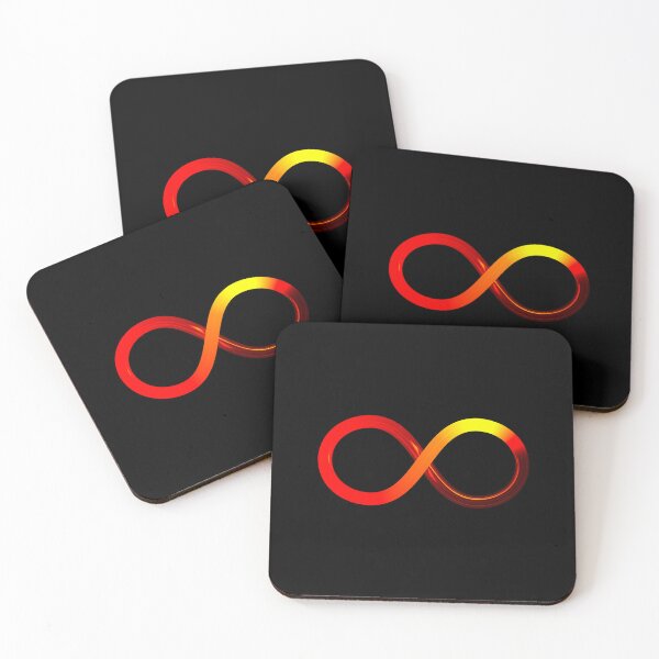 Item preview, Infinity infinity symbol red orange yellow designed and sold by lathspell.