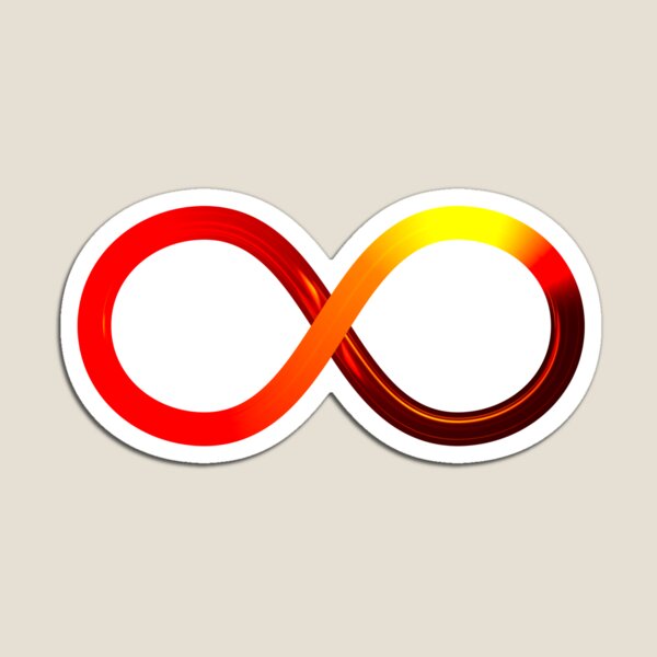 Item preview, Infinity infinity symbol red orange yellow designed and sold by lathspell.