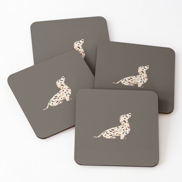Item preview, Sitting Dachshund, Dapple Dachshund, dachshund in a military pattern designed and sold by VELLTOdesign.