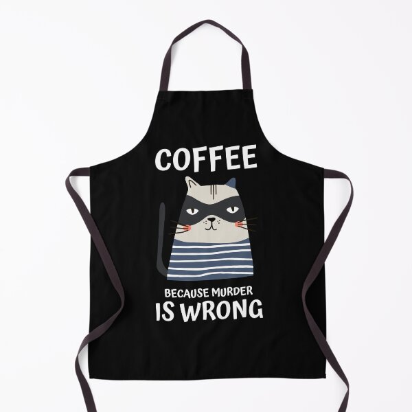 Item preview, Coffee Because Murder is Wrong designed and sold by GraphiGroove.