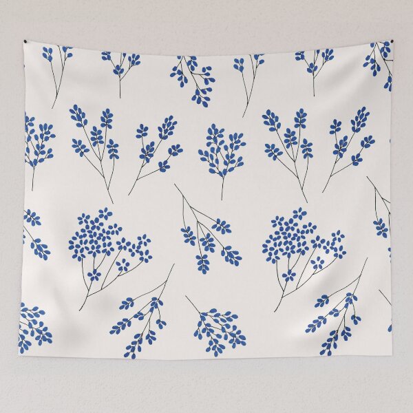 Item preview, Blue Flower Pattern designed and sold by Elegant Edge.