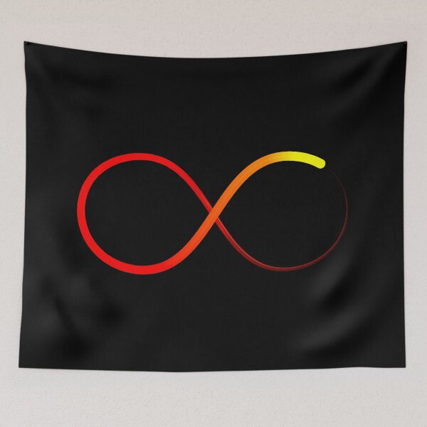 Item preview, Infinity infinity symbol red orange yellow V2 designed and sold by lathspell.