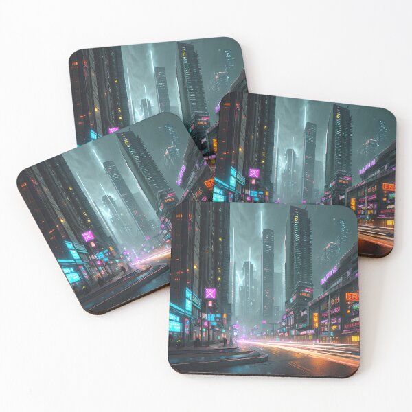 Item preview, Futuristic Beauty of a Cyberpunk City designed and sold by D3monic.