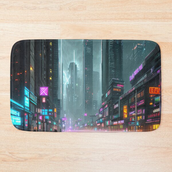 Item preview, Futuristic Beauty of a Cyberpunk City designed and sold by D3monic.