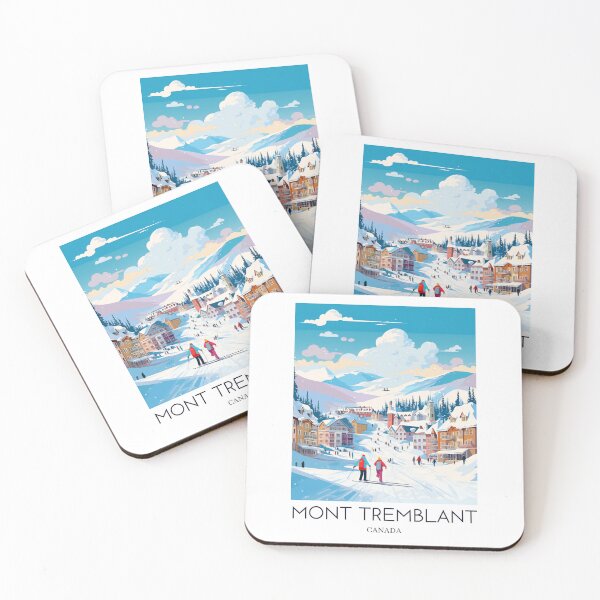 Item preview, A Pop Art Travel Print of Mont Tremblant - Canada  designed and sold by StudioRedKoala.