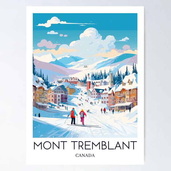 Item preview, A Pop Art Travel Print of Mont Tremblant - Canada  designed and sold by StudioRedKoala.