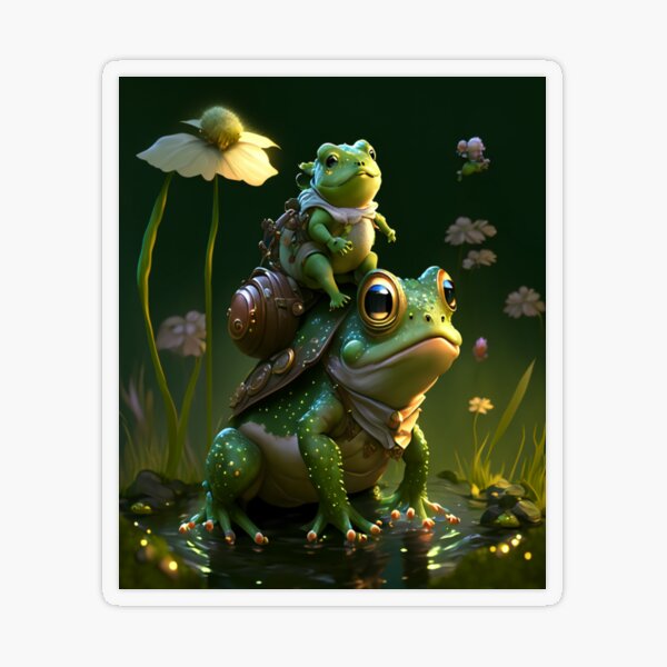 Frog Sticker - Hannah Cha Art - Digital Art, Animals, Birds, & Fish,  Reptiles & Amphibians, Frogs & Toads - ArtPal