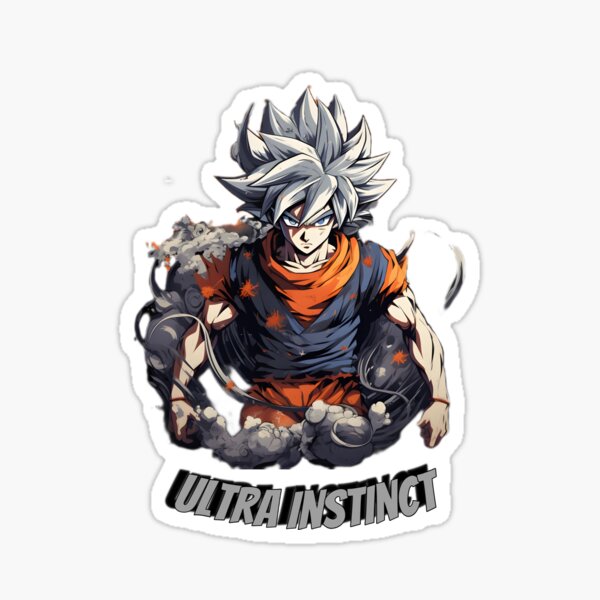 Dragon Ball Goku Ultra Instinct Sticker Sticker – Anime Town Creations