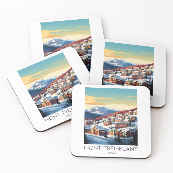 Item preview, A Pop Art Travel Print of Mont Tremblant - Canada  designed and sold by StudioRedKoala.