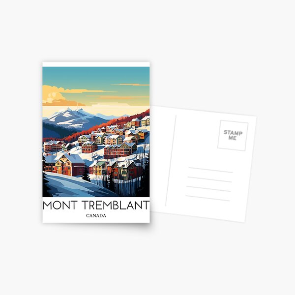 Item preview, A Pop Art Travel Print of Mont Tremblant - Canada  designed and sold by StudioRedKoala.