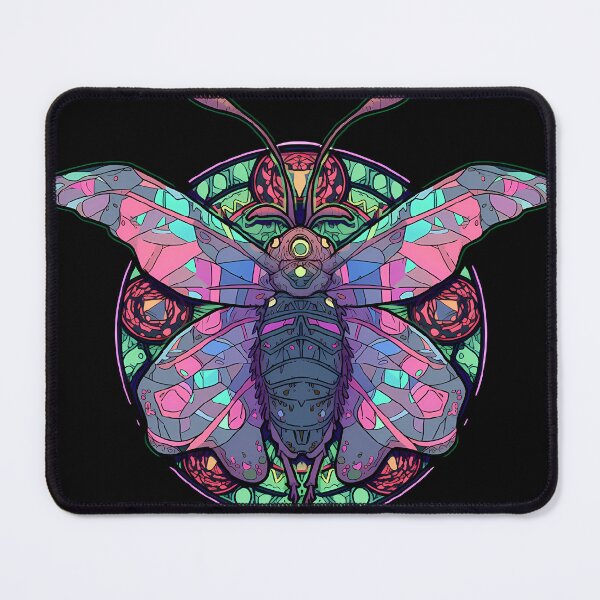 Item preview, Colorful Moth Stained Glass designed and sold by octoboobs.