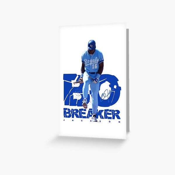 Bo Jackson Royals baseball card mosaic Greeting Card for Sale by  CenCalSports