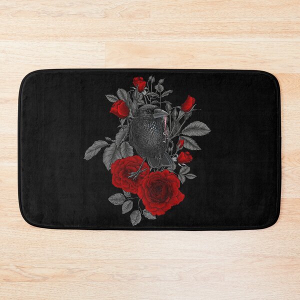 Item preview, Raven with the key and roses designed and sold by Katerina Mitkova Kirilova.