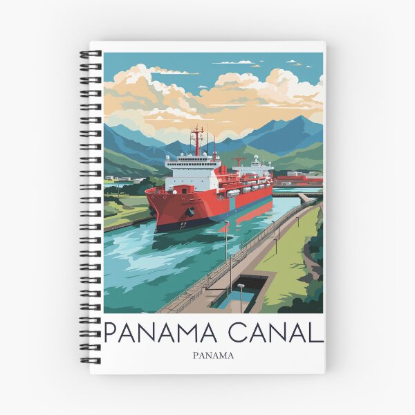 Artikelvorschau, Ein Pop-Art-Reisedruck des Panamakanals – Panama entworfen und verkauft von StudioRedKoala.