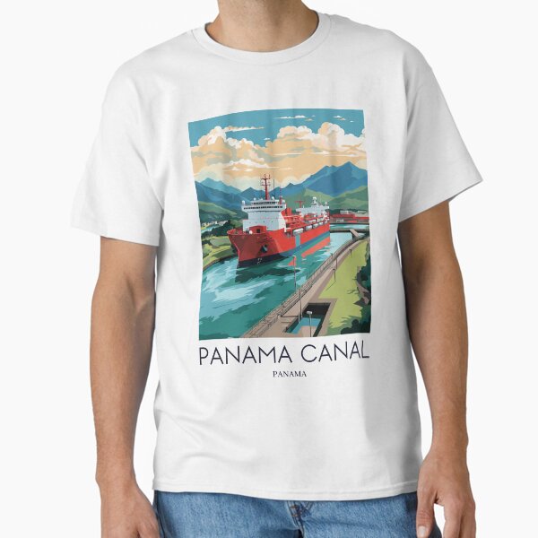 Item preview, A Pop Art Travel Print of the Panama Canal - Panama  designed and sold by StudioRedKoala.
