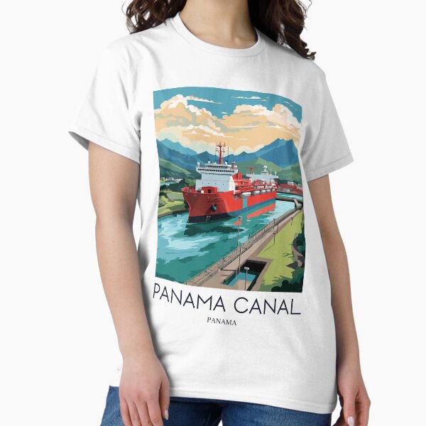 Item preview, A Pop Art Travel Print of the Panama Canal - Panama  designed and sold by StudioRedKoala.