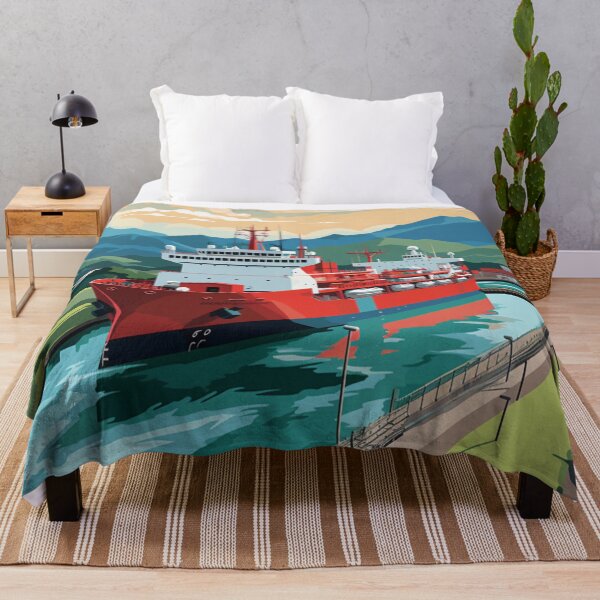 Item preview, A Pop Art Travel Print of the Panama Canal - Panama designed and sold by StudioRedKoala.