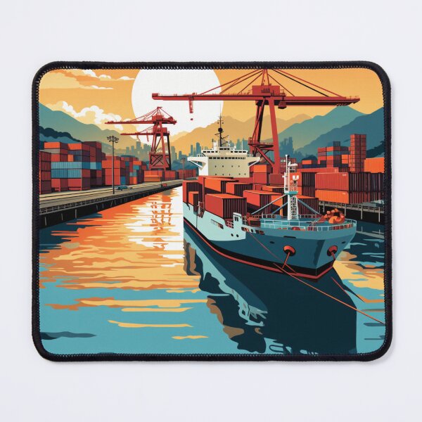 Item preview, A Pop Art Travel Print of the Panama Canal - Panama designed and sold by StudioRedKoala.