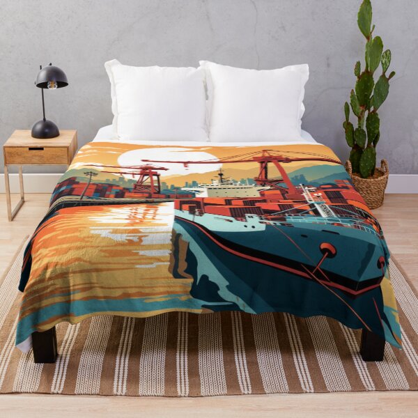 Item preview, A Pop Art Travel Print of the Panama Canal - Panama  designed and sold by StudioRedKoala.