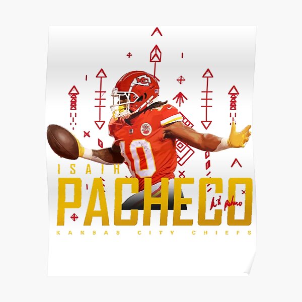 Isiah Pacheco Kansas City Chiefs of the National Football League Football  Poster T-Shirt - Guineashirt Premium ™ LLC