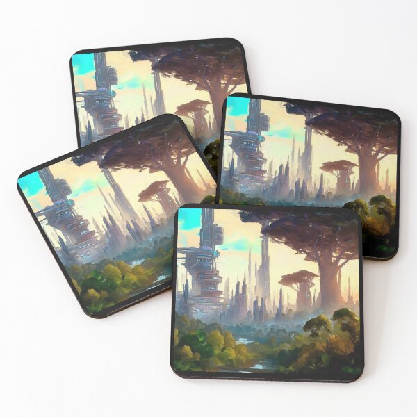 Item preview, SF - City On Forest Planet 1 designed and sold by CrankyOldDude.