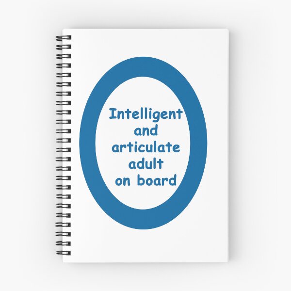 Item preview, Intelligent and articulate adult designed and sold by Bluebadger54.