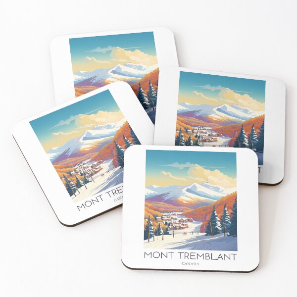 Item preview, A Pop Art Travel Print of Mont Tremblant - Canada  designed and sold by StudioRedKoala.