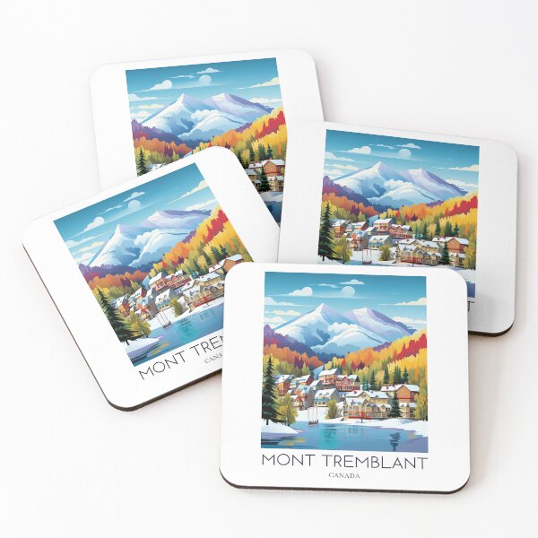 Item preview, A Pop Art Travel Print of Mont Tremblant - Canada  designed and sold by StudioRedKoala.