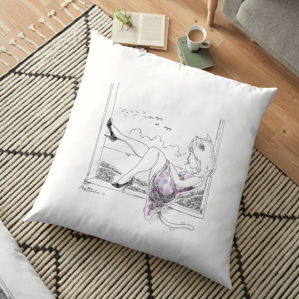 Room with a view Floor Pillow