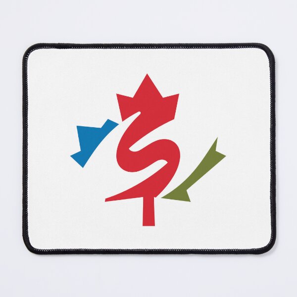 Item preview, Maple leaf and caring hand Gesture around a letter S designed and sold by Wiggly Lines.