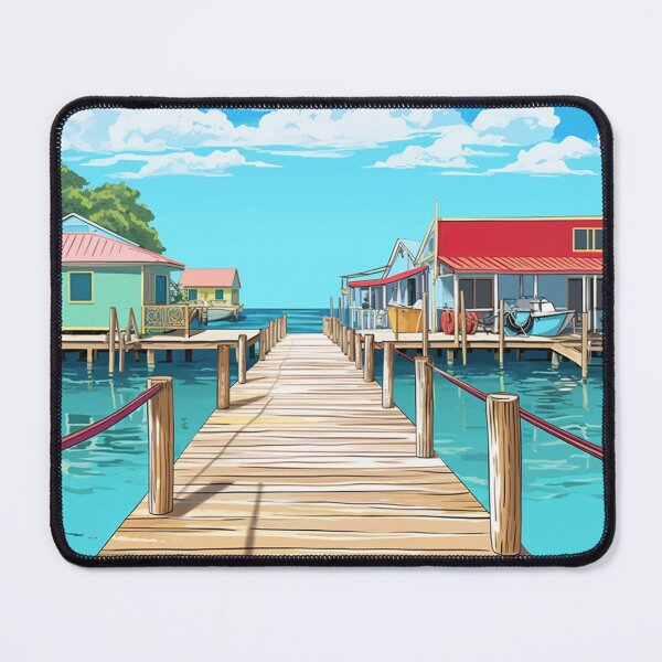 Item preview, A Pop Art Travel Print of Caye Caulker - Belize designed and sold by StudioRedKoala.