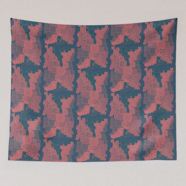 Item preview, Pink Squares Abstract Tile Collage designed and sold by Fransyn.