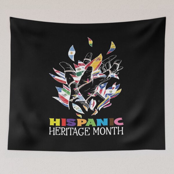 Item preview, Happy National Hispanic Heritage Month All Countries Flags designed and sold by LumbardaDesigns.
