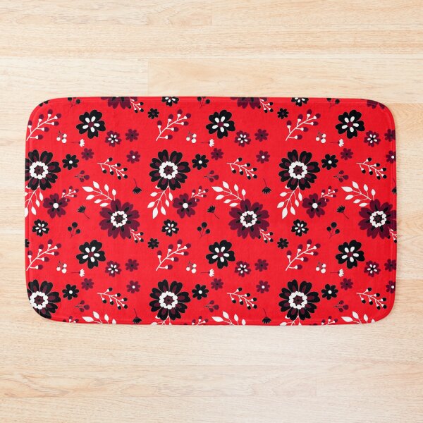 Item preview, Red Background Floral Pattern Design designed and sold by Bunmigraphics .
