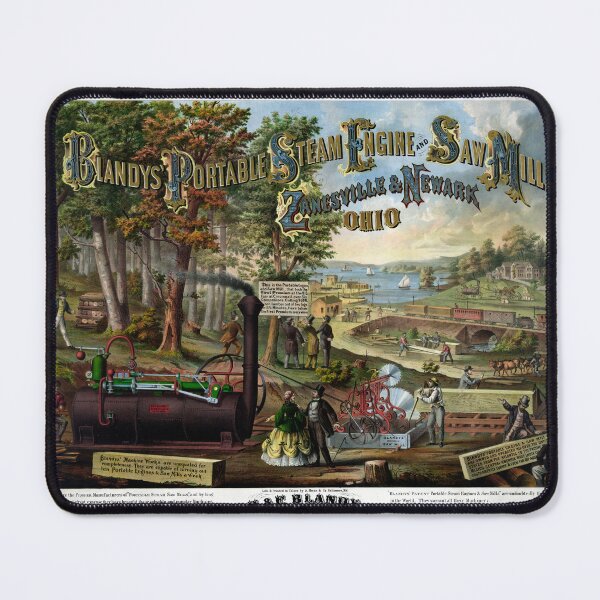 Item preview, STK501503A-Blandy's portable steam engine and saw mills. designed and sold by StocktrekImages.
