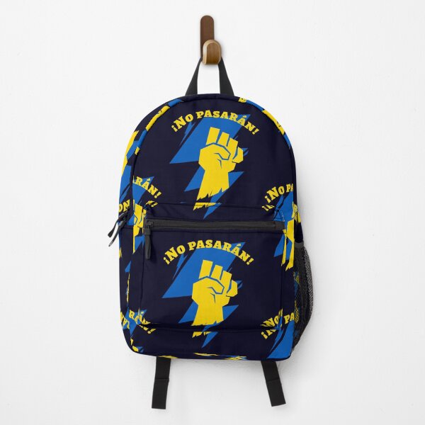 Item preview, No Pasarán! Ukrainian Resistance Solidarity Flag designed and sold by Rebel-Design.