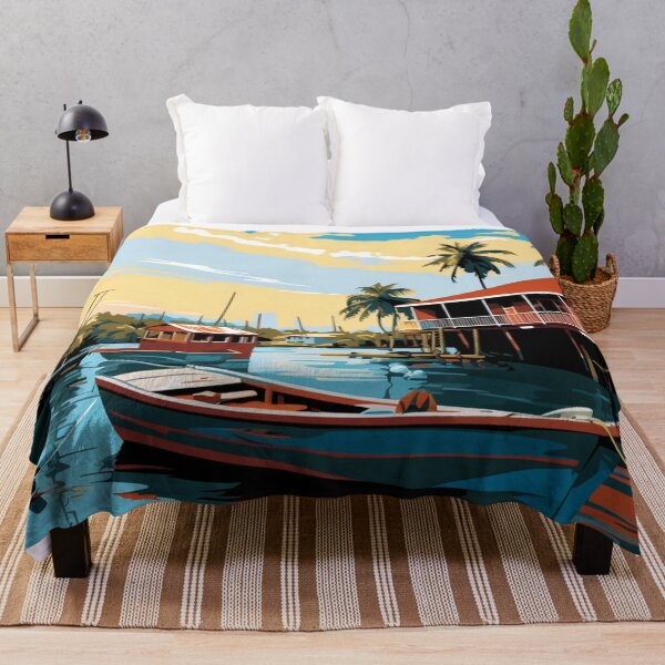 Item preview, A Pop Art Travel Print of Caye Caulker - Belize  designed and sold by StudioRedKoala.