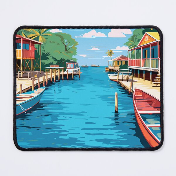 Item preview, A Pop Art Travel Print of Caye Caulker - Belize designed and sold by StudioRedKoala.