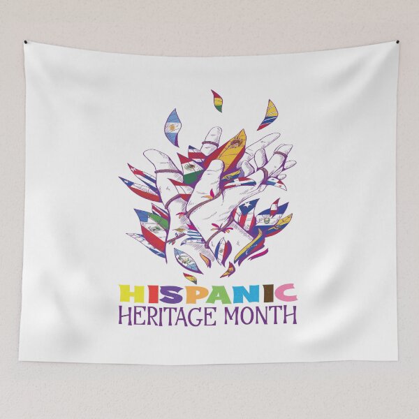 Item preview, Happy National Hispanic Heritage Month All Countries Flags designed and sold by LumbardaDesigns.