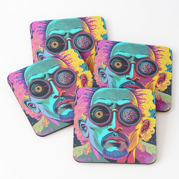 Item preview, Mysterious Futuristic Man with Glasses designed and sold by MindenBrings.