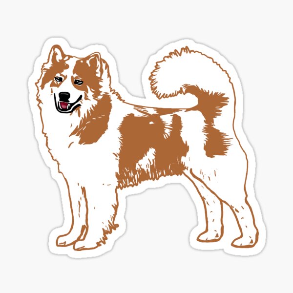 Item preview, Thai Bangkaew Dog red and white silhouette designed and sold by tchilipepper.