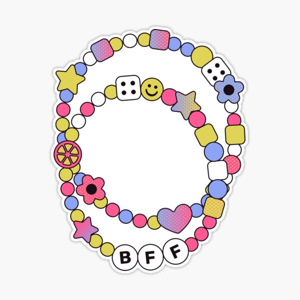 Friendship Bracelet  Sticker for Sale by Charlene Casiño