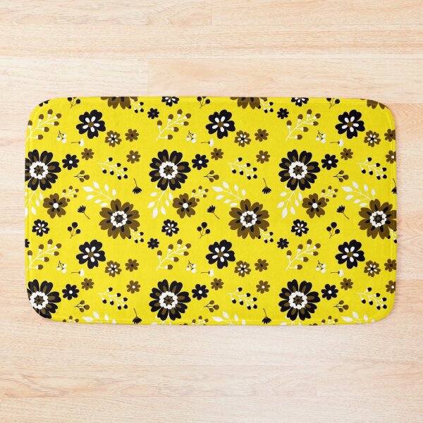 Item preview, Yellow Background Floral Pattern Design designed and sold by Bunmigraphics .