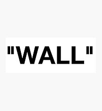 Off White Label Wall Logo Photographic Print