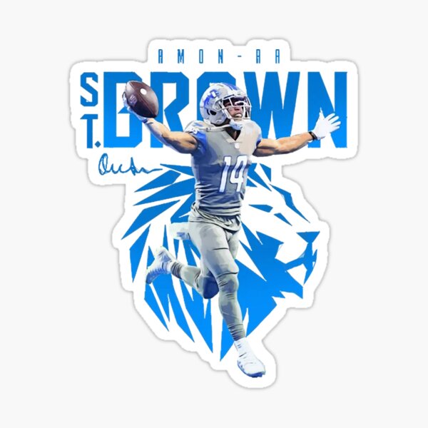 Detroit Lions Amon-Ra St. Brown Sticker for Sale by One Pride Design