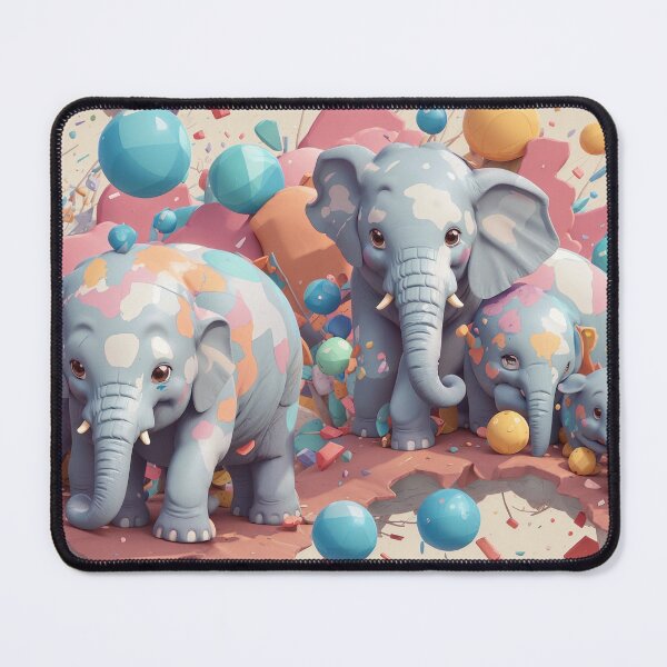 Item preview, Elephant playing football Pattern Elephant Playing Soccer Pattern   designed and sold by PatternPetal.