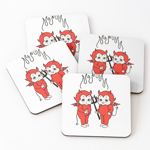 Item preview, Baby devils with drink designed and sold by Julita Graphics.