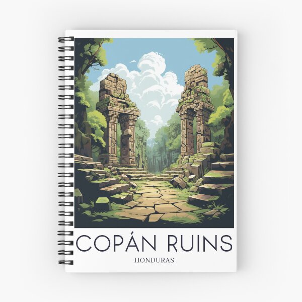 Item preview, A Pop Art Travel Print of the Copán Ruins - Honduras designed and sold by StudioRedKoala.