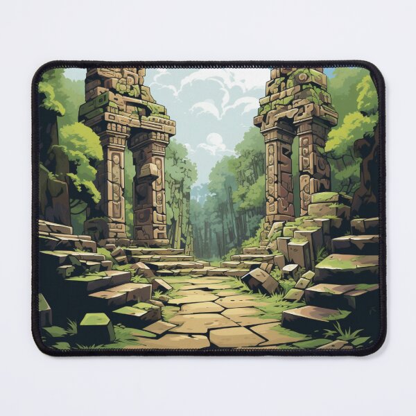 Item preview, A Pop Art Travel Print of the Copán Ruins - Honduras designed and sold by StudioRedKoala.