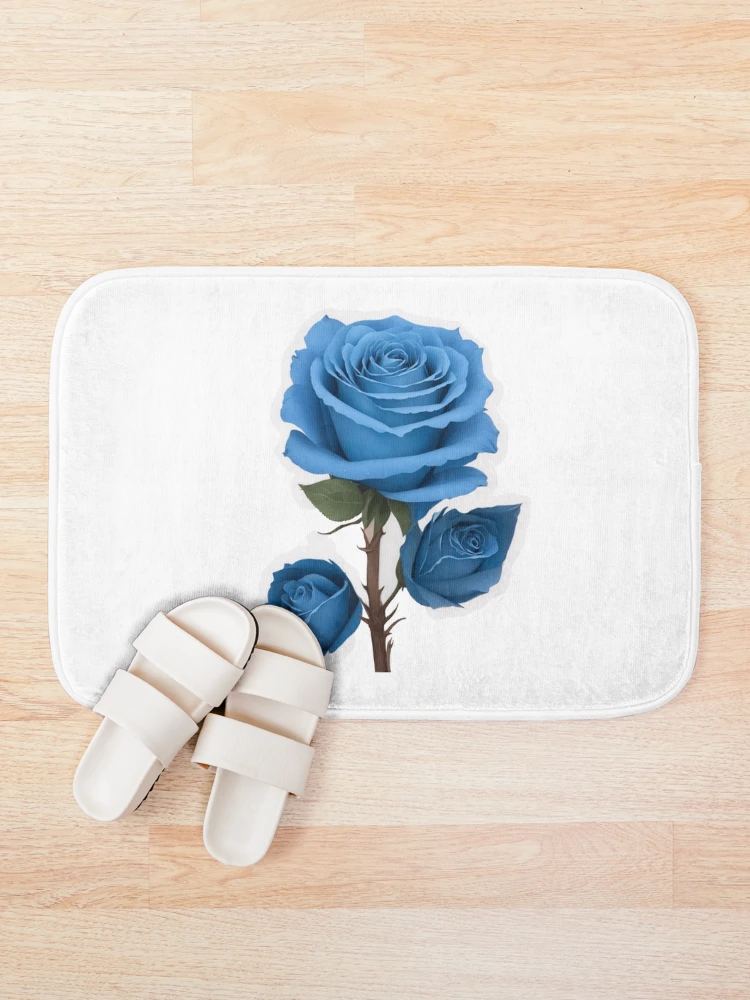 Thumbnail 1 of 6, Bath Mat, Romantic Rose 2 designed and sold by RabbitPrints.